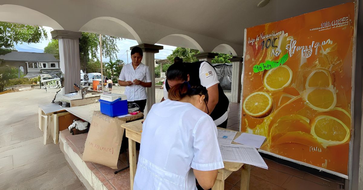 Exhortan a la población a vacunarse en Álamo Temapache