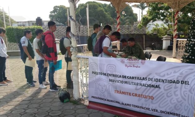 Álamo: Este mes se estarán entregando cartillas y hojas de liberación del servicio militar