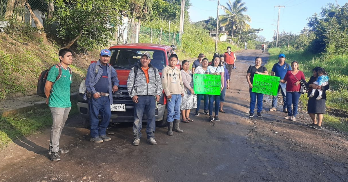 Tancoco: Habitantes de Toteco exigen rehabilitación del tramo que conduce a su localidad