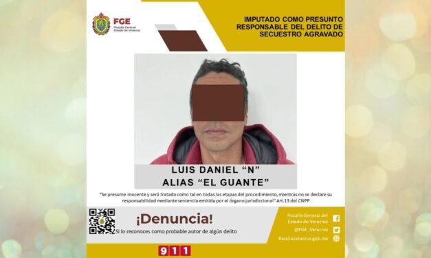 Imputado como presunto responsable del delito de secuestro agravado en Misantla