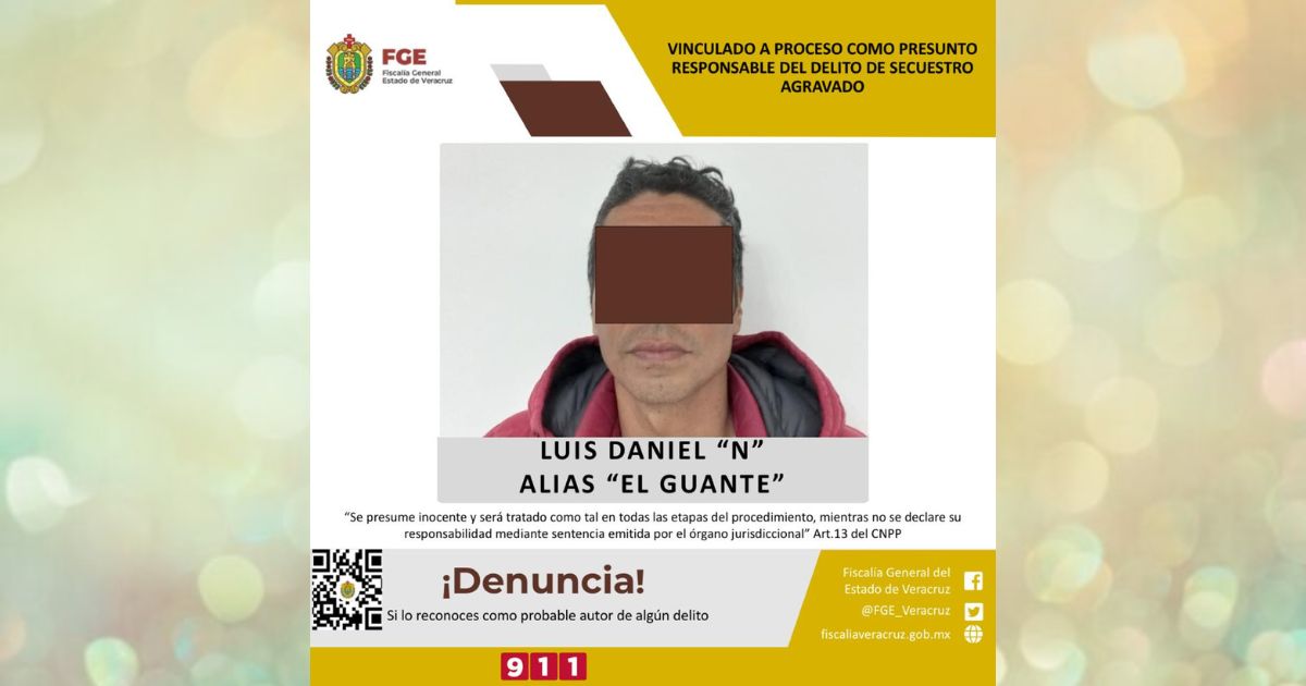 Vinculado a proceso como presunto responsable del delito de secuestro agravado en Misantla