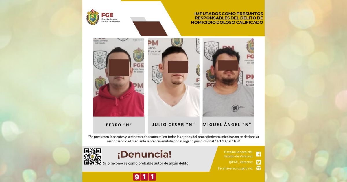 Ozuluama:Imputados como presuntos responsables del delito de homicidio doloso calificado