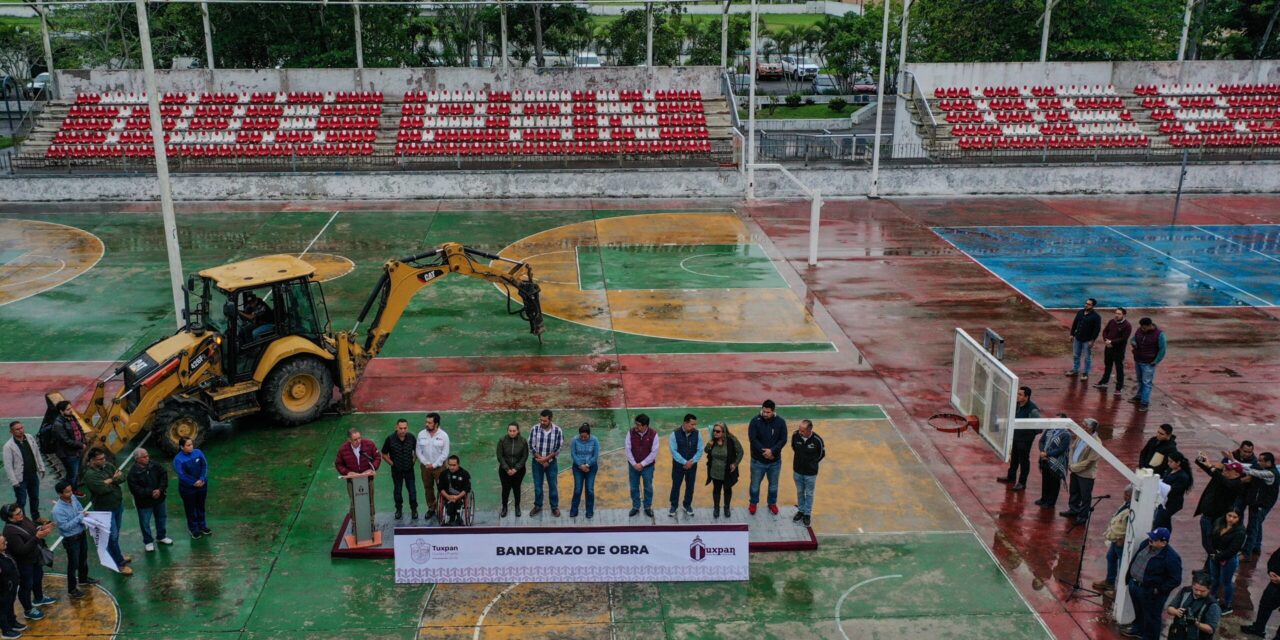Inician obras de rehabilitación de la Unidad Deportiva “Enrique Valdez Constantino”