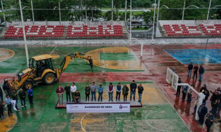 Inician obras de rehabilitación de la Unidad Deportiva “Enrique Valdez Constantino”