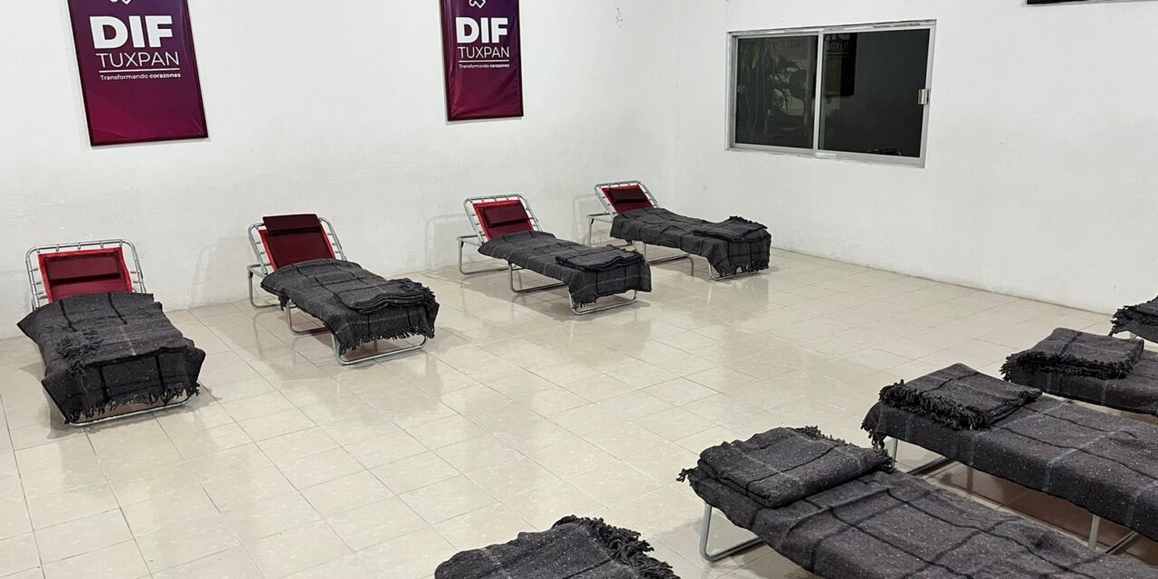 DIF Tuxpan abre albergue temporal por bajas temperaturas