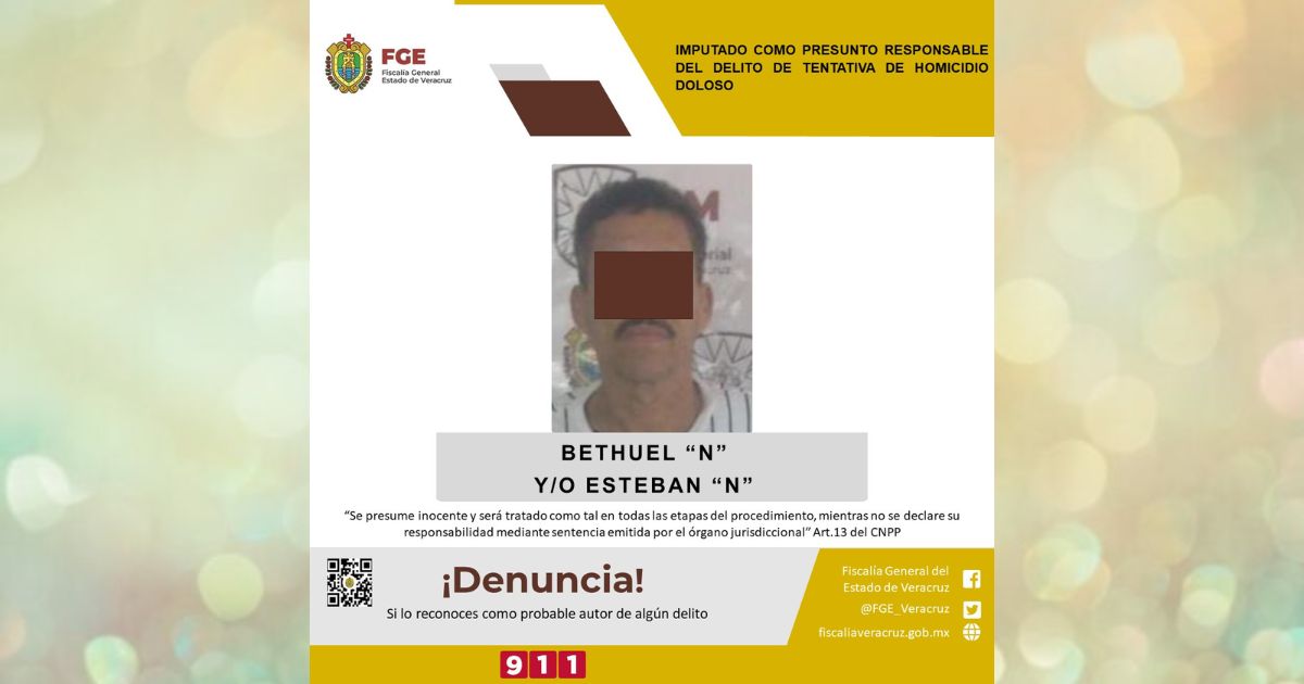 Misantla: Imputado por el delito de tentativa de homicidio doloso 