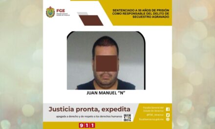 Sentenciado a 50 años de prisión por secuestro en Martínez de la Torre