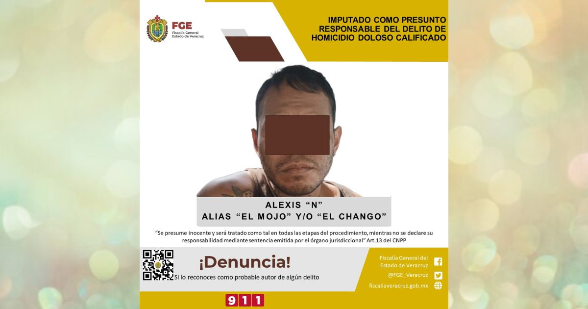 Imputado como presunto responsable del delito de homicidio doloso calificado