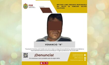 Misantla: Imputado como presunto responsable de homicidio doloso
