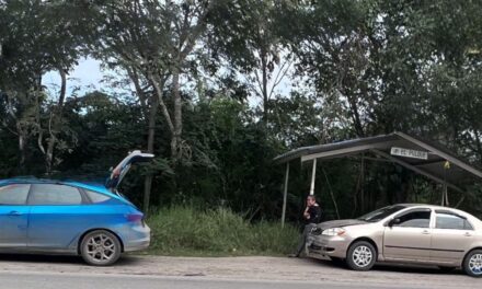Choque por alcance en la carretera Tantoyuca- San Sebastián