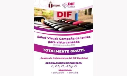 DIF Tuxpan Inicia Campaña de Lentes Graduados Gratuitos para Combartir la Vista Cansada