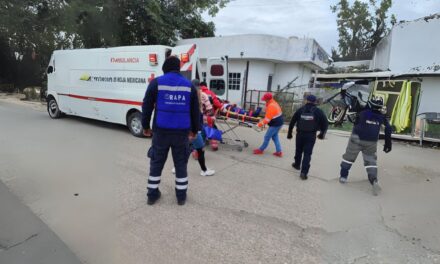 Accidente de Motocicleta en Pánuco deja 2 Lesionados