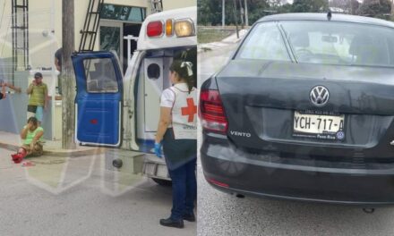 Álamo: Automóvil atropella a motociclista