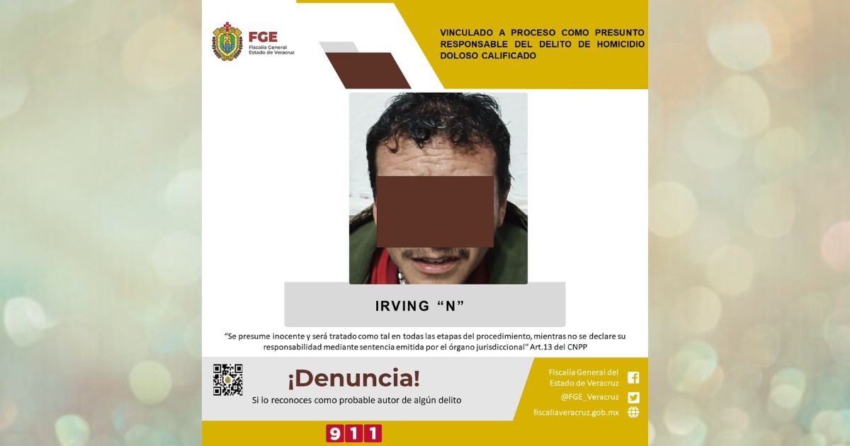 Lo vinculan a proceso como presunto responsable de homicidio