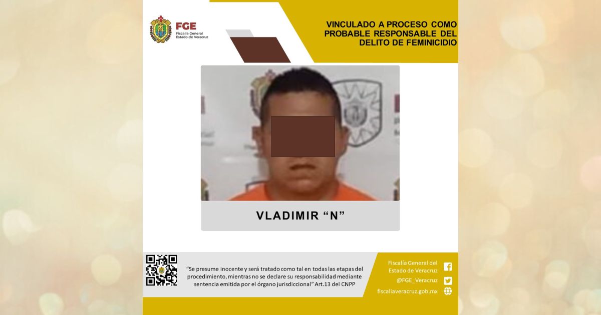 Vinculado a proceso por feminicida en Misantla