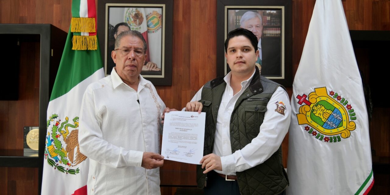 El Lic. Juan Pablo Alcántar Alvarado es nuevo Director de Desarrollo Económico del Gobierno de Tuxpan