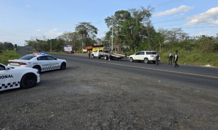 Aseguran camioneta con armamento y equipo táctico en la carretera Tuxpan-Tampico