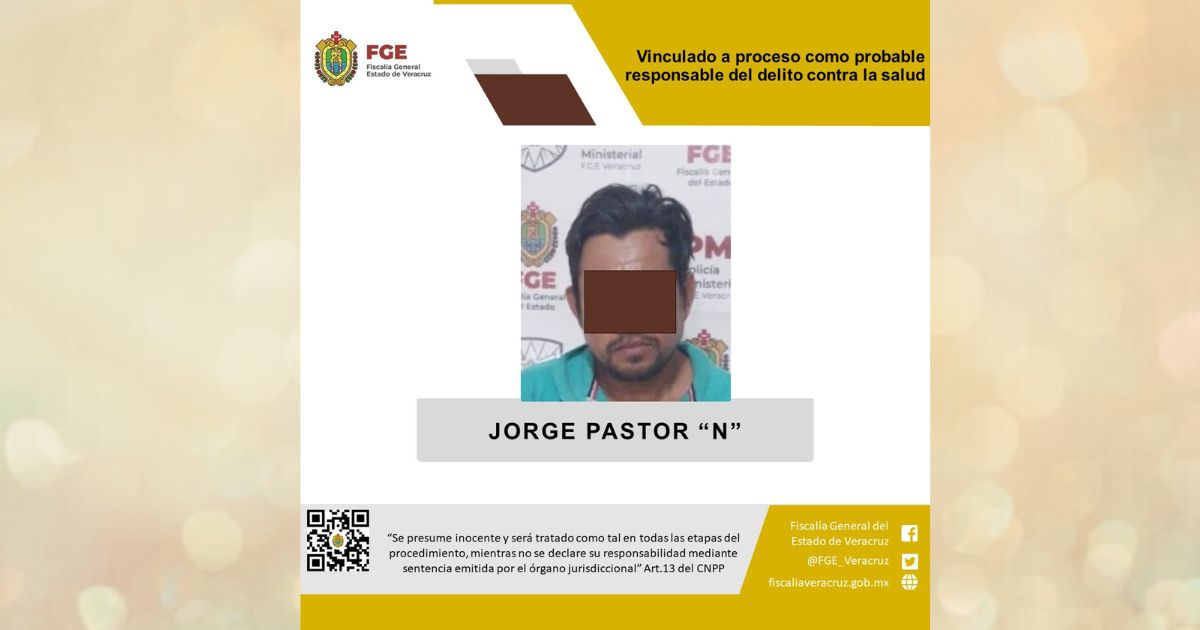 Vinculado a proceso por delitos contra la salud en Misantla