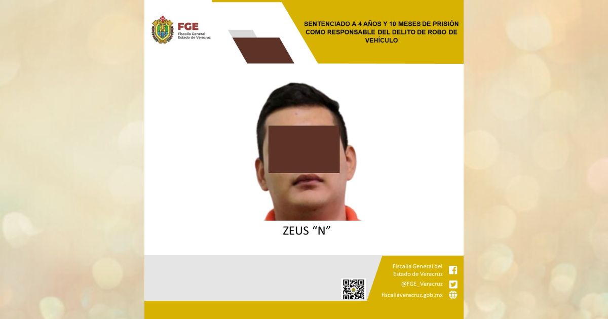 Martínez de la Torre: Zeus es sentenciado por el delito de robo de vehículo