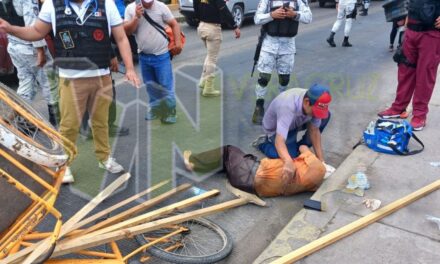 Álamo: Hombre cae de su triciclo en el puente ‘Jolopo’