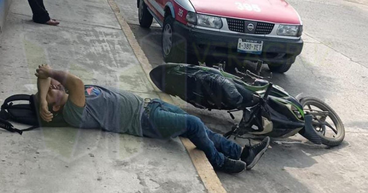 Álamo: Derrapó y ‘de pilón’ lo infraccionaron