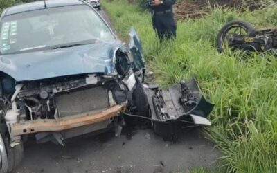 Gutiérrez Zamora: Mujer invade carril y colisiona con motociclistas 