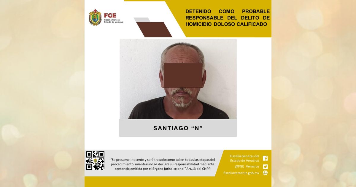 Gutierrez Zamora: Detienen a sujeto por el delito de homicidio  doloso