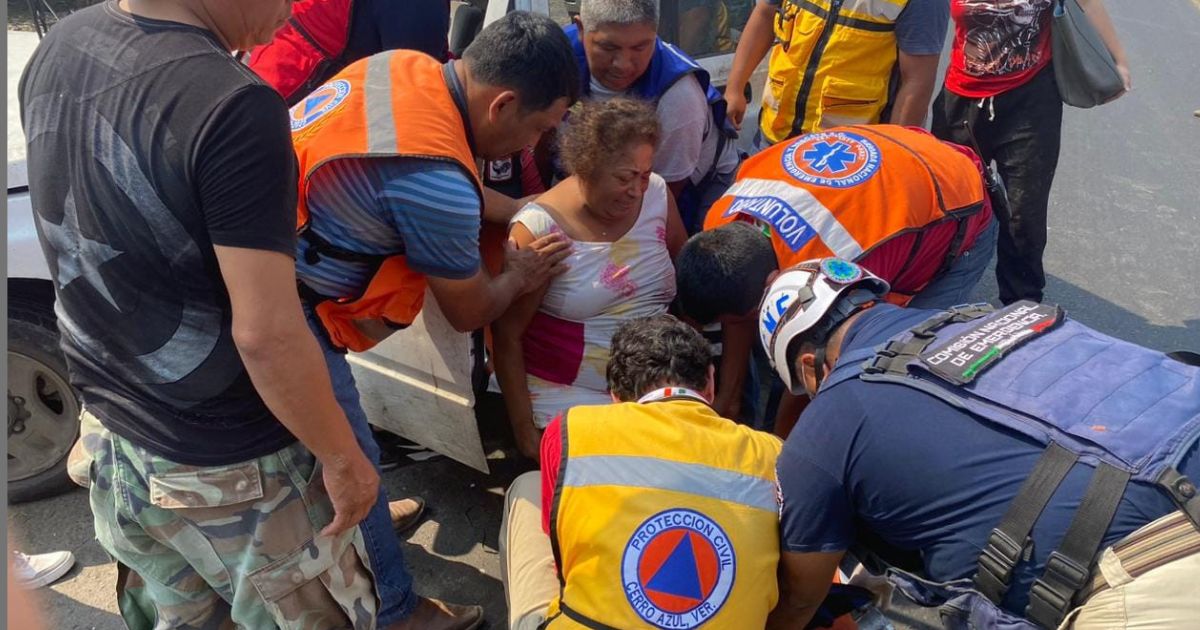 Choque entre auto y camioneta en la carretera Tuxpan- Tampico deja una lesionada