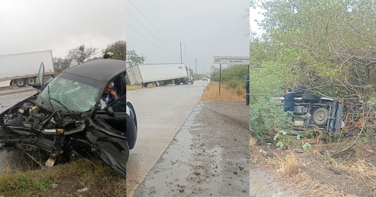 Cuatro accidentes en menos de tres horas en Pueblo Viejo