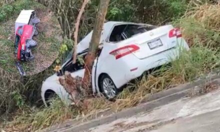 Tantoyuca: ¡Dos accidentes seguidos en el puente de San Sebastián!