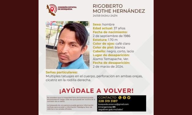 Alamense cumple un mes desaparecido