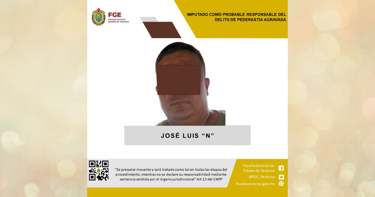 Misantla: 2 años de prisión preventiva por pederastia