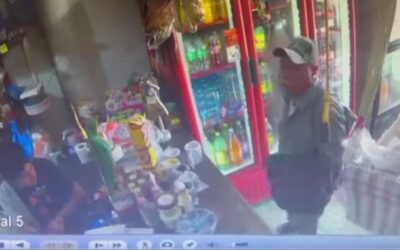 Chicontepec: Ladrón atraca tienda de abarrotes en pleno domingo de ramos