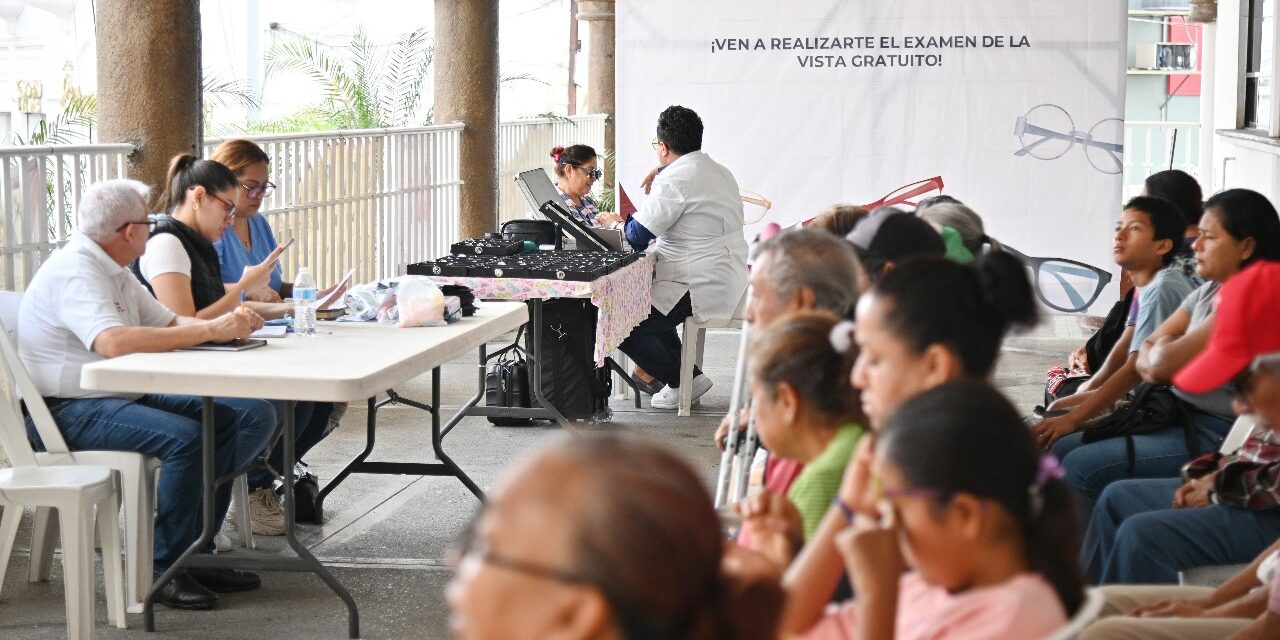 Mañana jueves continúa la jornada de salud visual en planta baja de presidencia municipal de Tuxpan