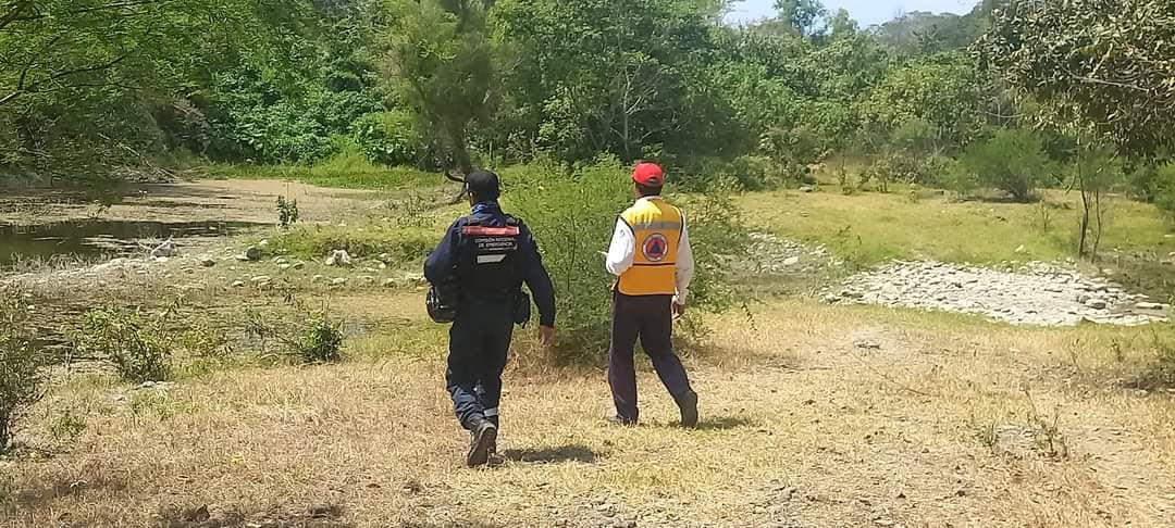 Río Juan Felipe en Cerro Azul víctima de la sequía y la mano humana