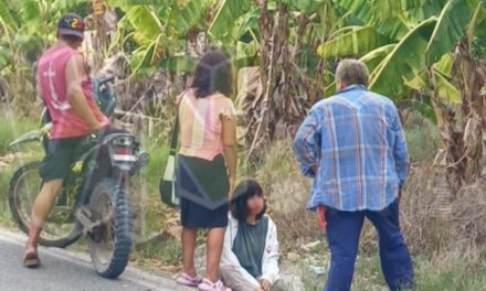 Menor Lesionada tras Derrape de Moto en Álamo