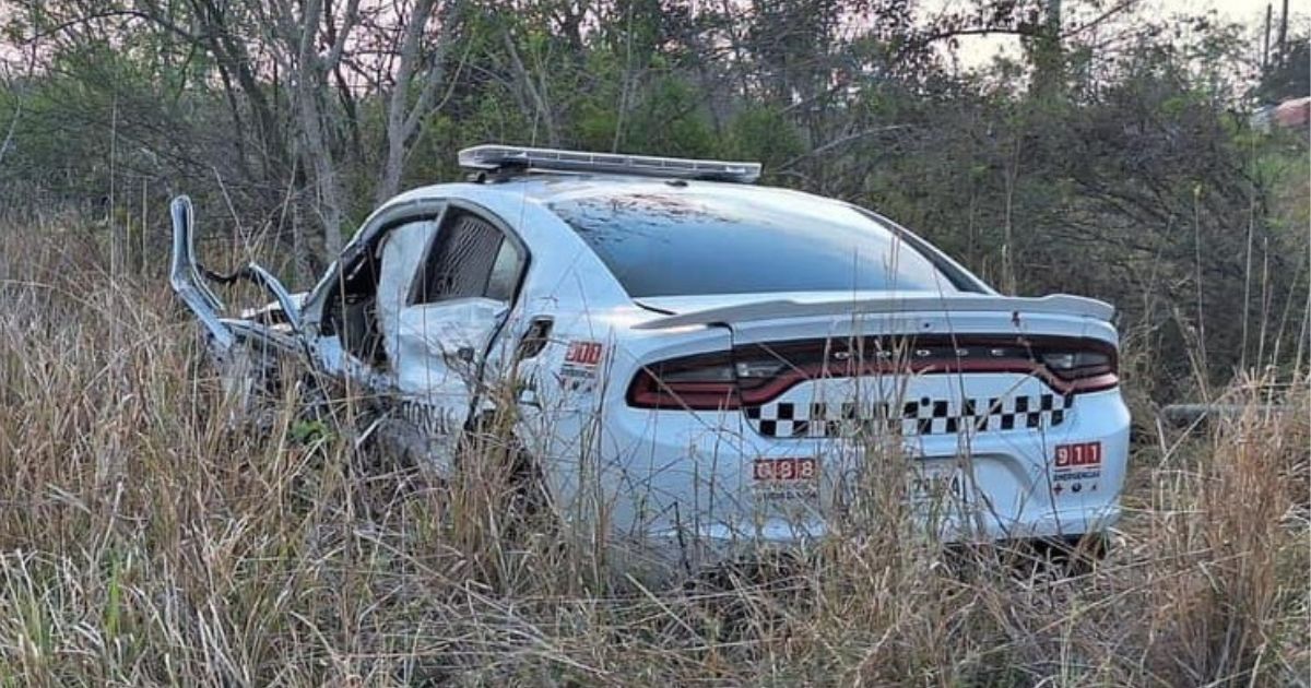 Pueblo Viejo: Patrulla de GN choca a camioneta en la Tampico-Valles 