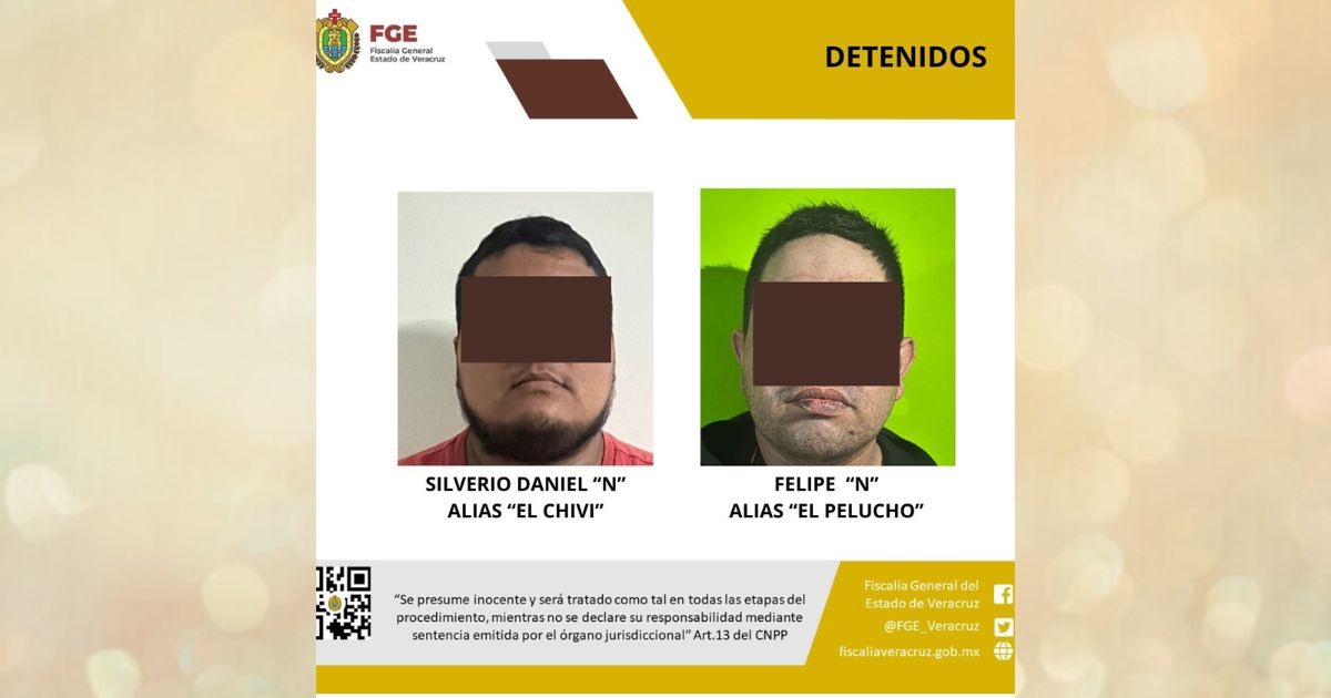 Tras cateo en inmueble de Palma Sola, FGE detiene a 2 sujetos relacionados con la no localización de personas