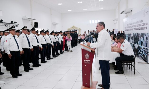 Alcalde José Manuel Pozos Castro agradece a las Fuerzas Estatales y Federales por el gran trabajo coordinado, que ha permitido dar los mejores resultados a la ciudadanía tuxpeña