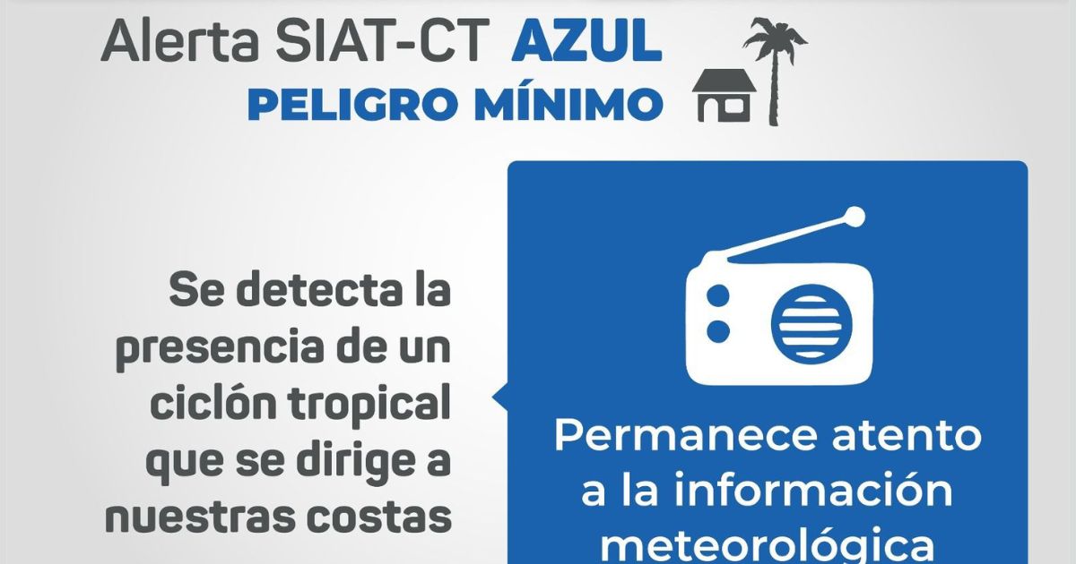 TUXPAN: Nos encontramos en Alerta SIAT-CT AZUL “Peligro Mínimo”