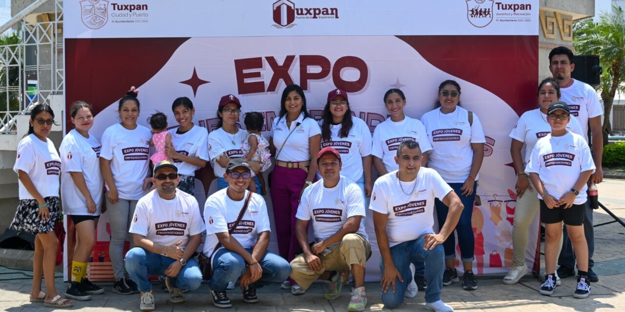 Tuxpan: Inicia la Expo Jóvenes Emprendedores, en el Parque Reforma