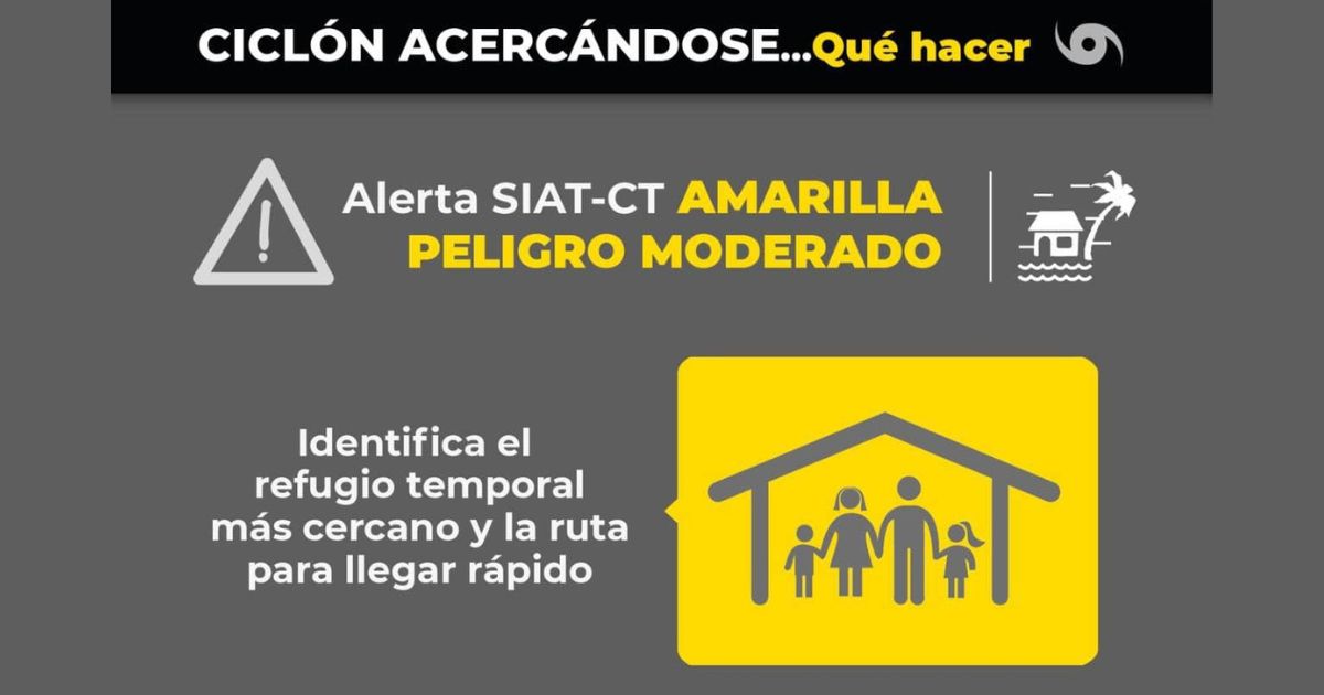Se activó la “Alerta Amarilla-Peligro Moderado”, para Tuxpan y el norte de Veracruz, por el acercamiento del Potencial Ciclón Tropical Uno.