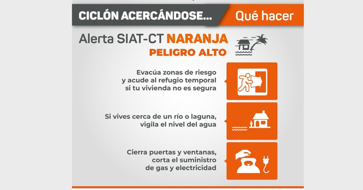 Tuxpan: Nos encontramos en Alerta SIAT-CT NARANJA “Peligro Alto”