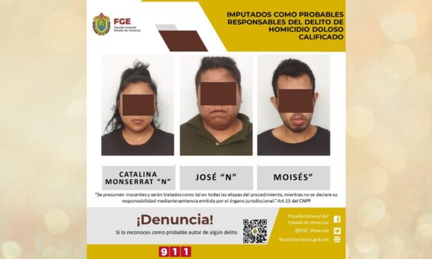 Imputados por homicidio doloso en Coatzintla