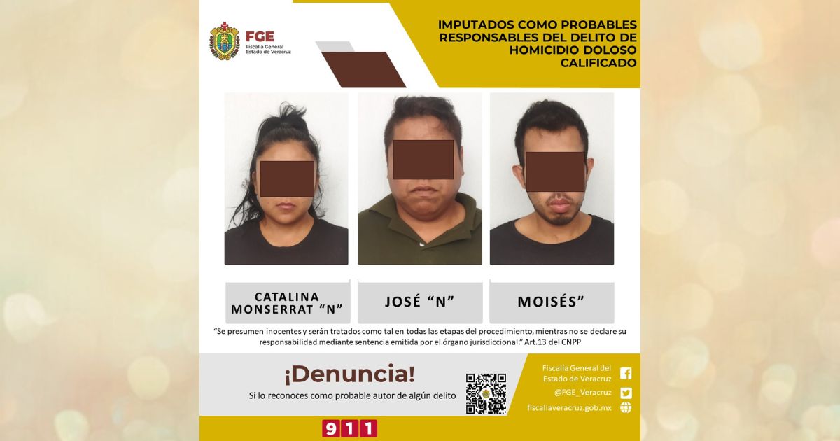 Imputados por homicidio doloso en Coatzintla