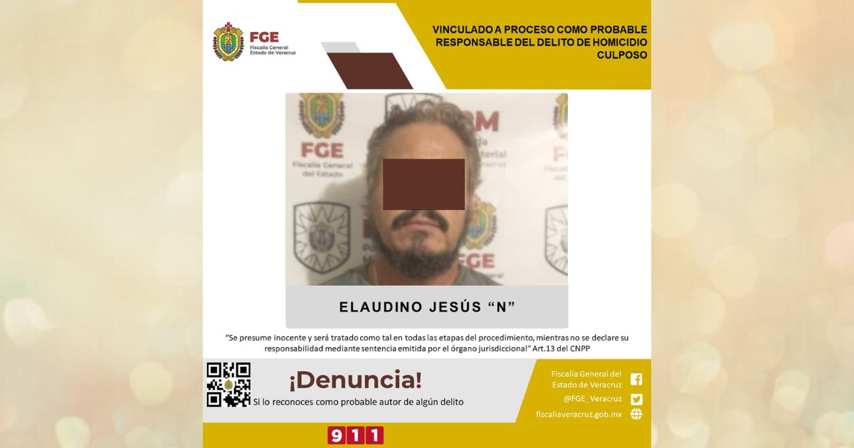 Pánuco: Vinculado a proceso por el delito de homicidio culposo