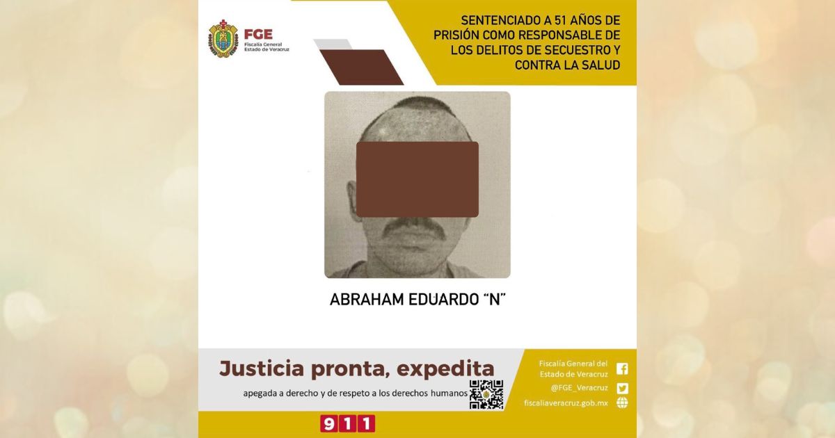 Poza Rica: Sentenciado a 51 años de prisión por delitos contra la salud y secuestro
