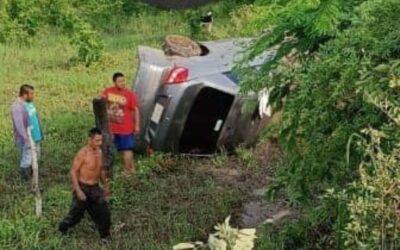 Vuelca sobre la Tantoyuca-San Sebastián: una persona lesionada