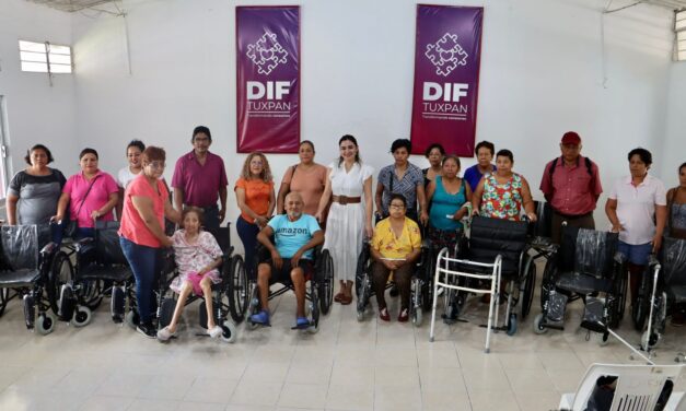 Con la entrega de aparatos funcionales, DIF Tuxpan inicia semana del Adulto Mayor