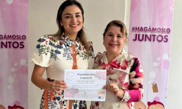 Entrega DIF Tuxpan más de 2 toneladas de tapitas plásticas a fundación LEPACH para apoyar a pacientes con cáncer